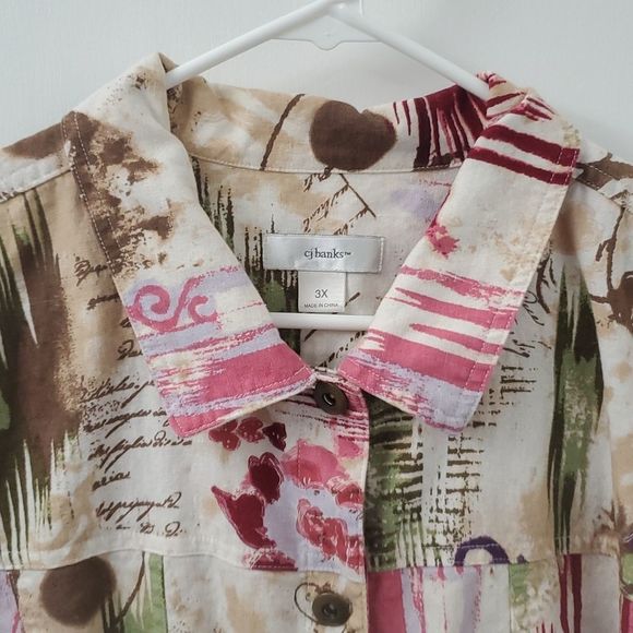 CJ BANKS MULTI-TONE Jacket Size 3X - Picture 2 of 5
